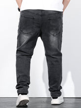 Charger l&#39;image dans la galerie, Love God. Store Men Jeans Plus Sizes Men Slant Pocket Tapered Jeans price
