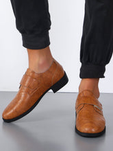 Charger l&#39;image dans la galerie, Love God. Store Dress Shoes Men Stitch Detail Hook and loop Fastener Dress Shoes price
