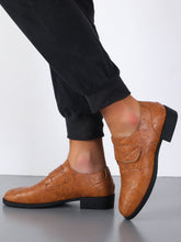 Charger l&#39;image dans la galerie, Love God. Store Dress Shoes Men Stitch Detail Hook and loop Fastener Dress Shoes price
