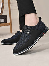 Charger l&#39;image dans la galerie, Love God. Store Dress Shoes Men Striped Pattern Lace up Front Oxford Shoes price
