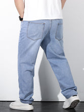 Charger l&#39;image dans la galerie, Love God. Store Men Jeans Large Sizes Men Slant Pocket Straight Leg Jeans price
