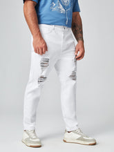 Charger l&#39;image dans la galerie, Love God. Store Men Jeans Larger Size Men Ripped Tapered Jeans price
