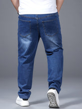 Charger l&#39;image dans la galerie, Love God. Store Men Jeans Larger Size Men Washed Slant Pocket Jeans price
