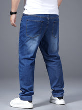 Charger l&#39;image dans la galerie, Love God. Store Men Jeans Larger Size Men Washed Slant Pocket Jeans price
