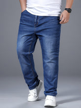 Charger l&#39;image dans la galerie, Love God. Store Men Jeans Larger Size Men Washed Slant Pocket Jeans price
