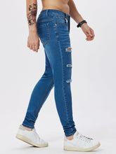 Load image into Gallery viewer, Love God. Store Men Jeans Men Cut Out Ripped Frayed Skinny Jeans price
