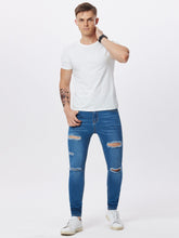 Load image into Gallery viewer, Love God. Store Men Jeans Men Cut Out Ripped Frayed Skinny Jeans price
