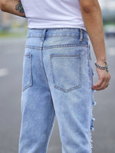 Load image into Gallery viewer, Love God. Store Men Jeans Men Ripped Frayed Cut Out Jeans price
