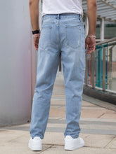 Cargar imagen en el visor de la galería, Love God. Store Men Jeans Men Ripped Slant Pocket Light Wash Jeans price
