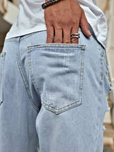 Lade das Bild in den Galerie-Viewer, Love God. Store Men Jeans Men Ripped Washed Jeans price
