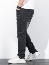 Charger l&#39;image dans la galerie, Love God. Store Men Jeans Plus Sizes Men Slant Pocket Tapered Jeans price
