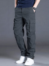 Charger l&#39;image dans la galerie, Love God. Store Men Pants Dark Grey / S Men Flap Pocket Drawstring Hem Cargo Pants price
