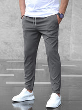 Charger l&#39;image dans la galerie, Love God. Store Men Pants Dark Grey / S Men Slant Pocket Drawstring Waist Pants price
