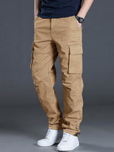 Charger l&#39;image dans la galerie, Love God. Store Men Pants Khaki / S Men Flap Pocket Drawstring Hem Cargo Pants price
