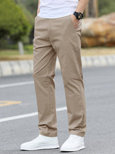 Charger l&#39;image dans la galerie, Love God. Store Men Pants Khaki / S Men Solid Straight Leg Pants price
