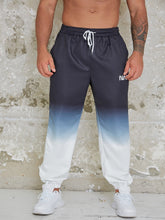 Charger l&#39;image dans la galerie, Love God. Store Men Pants Large Size Men Ombre Letter Graphic Drawstring Waist Joggers price
