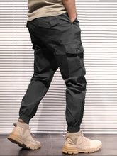 Charger l&#39;image dans la galerie, Love God. Store Men Pants Men Drawstring Waist Cargo Pants price
