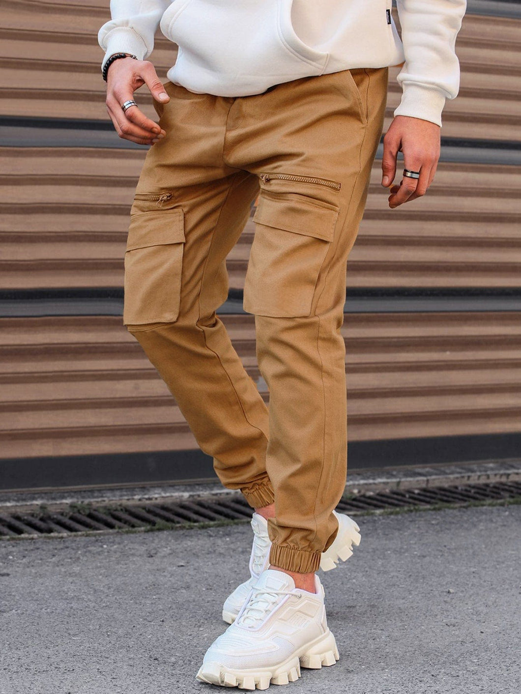 Love God. Store Men Pants Men Flap Pocket Drawstring Waist Cargo Pants price