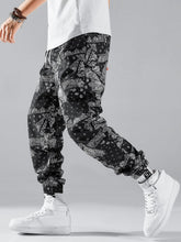 Charger l&#39;image dans la galerie, Love God. Store Men Pants Men Random Paisley Scarf Print Drawstring Waist Pants price
