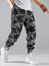 Charger l&#39;image dans la galerie, Love God. Store Men Pants Men Random Paisley Scarf Print Drawstring Waist Pants price
