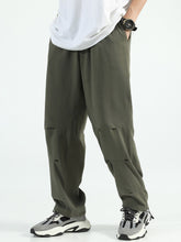 Charger l&#39;image dans la galerie, Love God. Store Men Pants Men Solid Drawstring Hem Pants price
