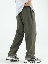 Charger l&#39;image dans la galerie, Love God. Store Men Pants Men Solid Drawstring Hem Pants price
