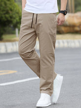 Charger l&#39;image dans la galerie, Love God. Store Men Pants Men Solid Straight Leg Pants price
