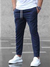 Charger l&#39;image dans la galerie, Love God. Store Men Pants Navy Blue / S Men Slant Pocket Drawstring Waist Pants price
