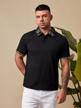 Load image into Gallery viewer, Love God. Store Men Polo Shirts Large Size Men Plaid Polo Shirt price
