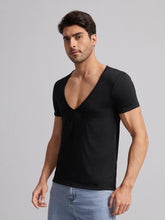 Charger l&#39;image dans la galerie, Love God. Store Men T-Shirts &amp; Tanks Men Solid V Neck Tee price
