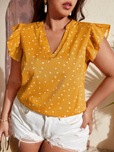 Charger l&#39;image dans la galerie, Love God. Store Plus Size Blouses Mustard Yellow / 0XL Plus Heart Print Blouse price
