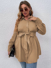 Charger l&#39;image dans la galerie, Love God. Store Plus Size Blouses Plus Drop Shoulder Belted Blouse price
