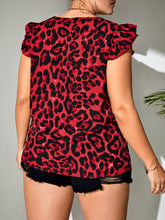 Charger l&#39;image dans la galerie, Love God. Store Plus Size Blouses Plus Leopard Print Notched Neck Blouse price
