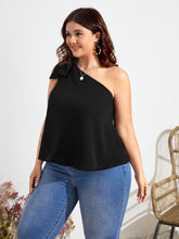 Charger l&#39;image dans la galerie, Love God. Store Plus Size Blouses Plus Solid One Shoulder Blouse price
