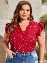 Charger l&#39;image dans la galerie, Love God. Store Plus Size Blouses Red / 0XL Plus Heart Print Blouse price
