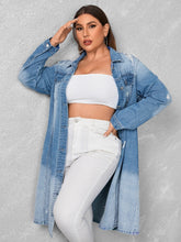 Charger l&#39;image dans la galerie, Love God. Store Plus Size Denim Jackets Plus Washed Drop Shoulder Denim Coat price
