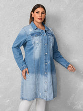 Charger l&#39;image dans la galerie, Love God. Store Plus Size Denim Jackets Plus Washed Drop Shoulder Denim Coat price
