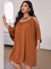 Charger l&#39;image dans la galerie, Love God. Store Plus Size Dresses Plus Cold Shoulder Plicated Dress price
