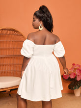 Cargar imagen en el visor de la galería, Love God. Store Plus Size Dresses Plus Off Shoulder Puff Sleeve Dress price
