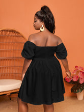 Cargar imagen en el visor de la galería, Love God. Store Plus Size Dresses Plus Off Shoulder Puff Sleeve Dress price
