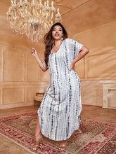 Charger l&#39;image dans la galerie, Love God. Store Plus Size Dresses Plus Tie Dye Hidden Pocket Batwing Sleeve Dress price
