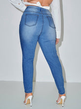 Load image into Gallery viewer, Love God. Store Plus Size Jeans SXY Plus Curvy High Waist Ripped Skinny Jeans price
