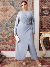 Charger l&#39;image dans la galerie, Love God. Store Plus Size Jumpsuits Plus Ruched Tie Side Jumpsuit price
