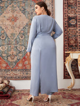 Charger l&#39;image dans la galerie, Love God. Store Plus Size Jumpsuits Plus Ruched Tie Side Jumpsuit price
