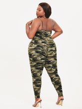 Charger l&#39;image dans la galerie, Love God. Store Plus Size Jumpsuits SXY Plus Camo Print Cami Jumpsuit price
