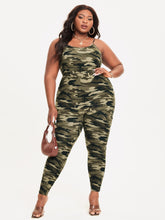 Charger l&#39;image dans la galerie, Love God. Store Plus Size Jumpsuits SXY Plus Camo Print Cami Jumpsuit price
