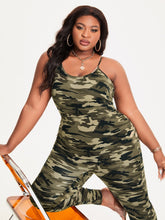 Charger l&#39;image dans la galerie, Love God. Store Plus Size Jumpsuits SXY Plus Camo Print Cami Jumpsuit price
