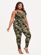 Charger l&#39;image dans la galerie, Love God. Store Plus Size Jumpsuits SXY Plus Camo Print Cami Jumpsuit price
