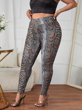 Load image into Gallery viewer, Love God. Store Plus Size Leggings Large Snakeskin Print Wideband Waist Leggings price
