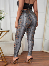 Load image into Gallery viewer, Love God. Store Plus Size Leggings Large Snakeskin Print Wideband Waist Leggings price
